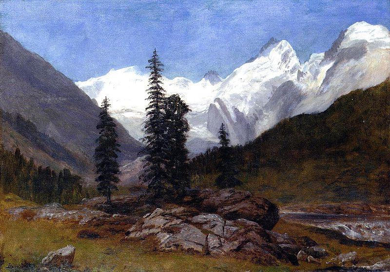 Albert Bierstadt Rocky Mountains Sweden oil painting art